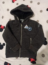 Black Zip Up Hoddie 2-3 Years