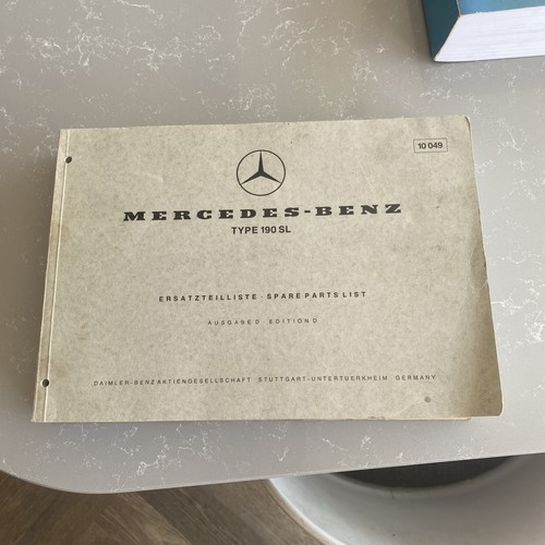 Parts manual mercedes benz - parts,