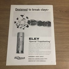 GUNS38 MAGAZINE ADVERT 12X9 ELEY SPECIAL TRAPSHOOTING CARTRIDGE