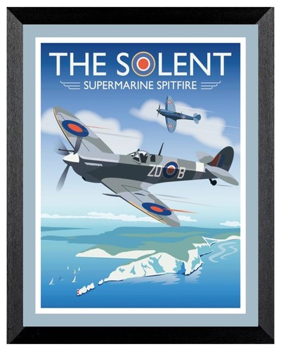 Spitfire over the solent - solent, raf