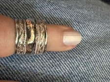 SIlver spinning ring, handmade