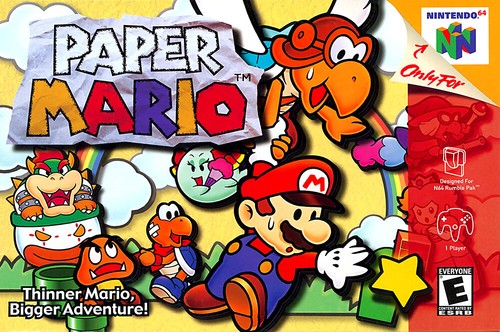 Paper mario nintendo n64 - paper, 64