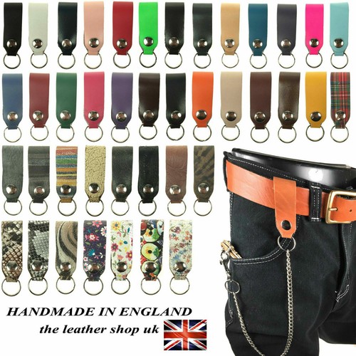 Leather key ring - ring, /