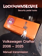 VW crafter security pedal lock system — manual gearbox HLS camper/ work van