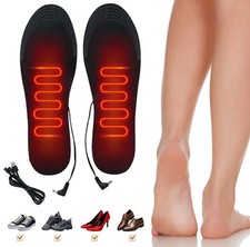 Heated Insoles USB Foot Warmers  Trim to Fit Unisex