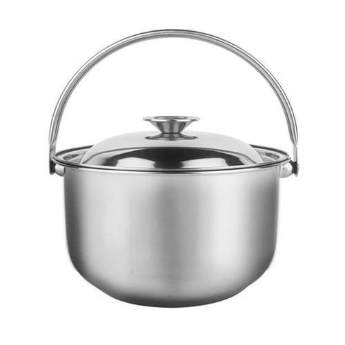 Stainless steel soup pot with - stainless,
