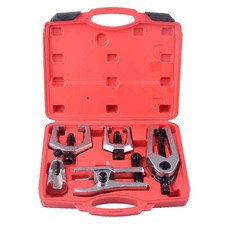 5pcs Front End Service Tool Kit Ball Joint Tie Rod Set Pitman Arm Puller Remover