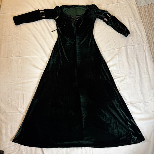 Victorian goth velvet - goth, dress
