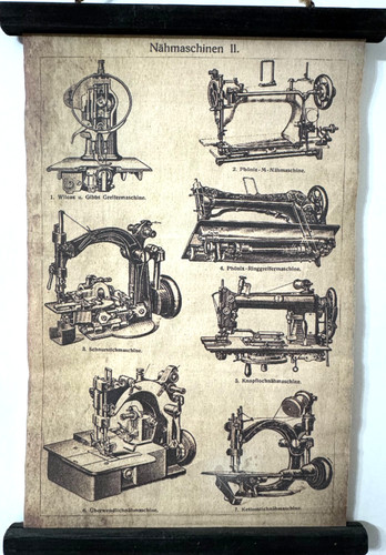 Sewing machine chart canvas - sewing,
