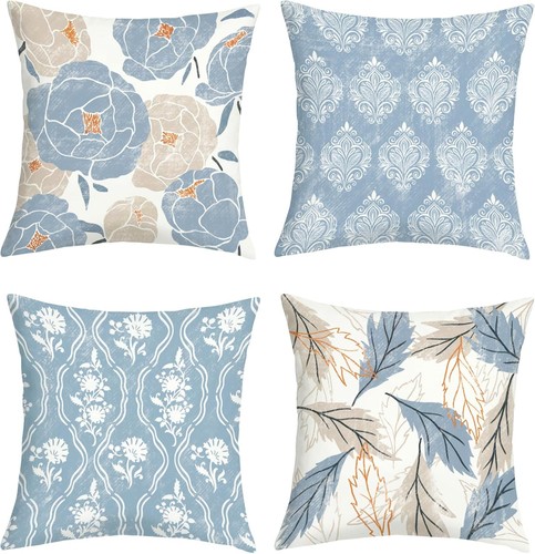 Vintage blue damask - vintage, floral