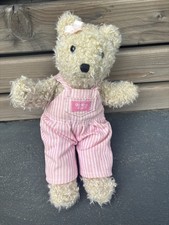 Vintage 1990’s Osh Kosh B’gosh Teddy bear 🧸 In pink dungarees overalls RARE!