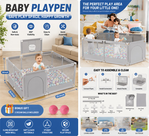 Baby activity center - baby, playpen