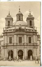 Spain Madrid Iglesia de San Francisco el Grande old sepia postcard from booklet 