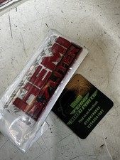 CHRYSLER 300C 5.7L Hemi V8 RED BLACK REAR BOOT BADGE