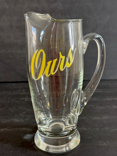 Vintage blown glass pitcher - blown,