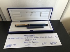Waterman Centurion Lapis Marble Blue fountain pen with Box & cartridge