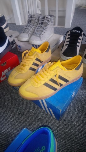 Adidas hamburg yellow trainers