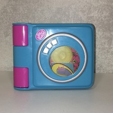 Vintage 2000 TT Polly Pocket Mini Disc Player With Two Figures Bike & Skateboard