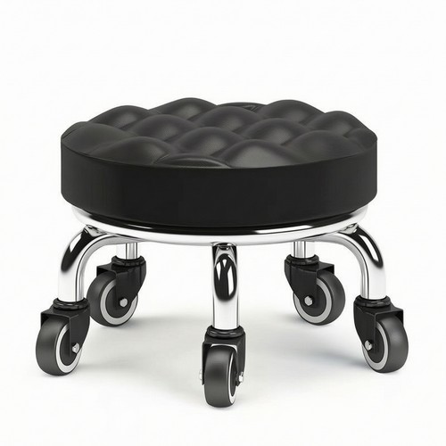 Low rolling stool thickened - low,