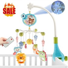 Baby Musical Crib Bed Bell Cot