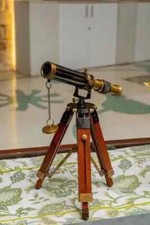 Brass Telescope With Wooden