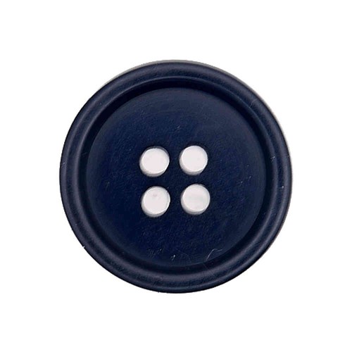 Navy blue hole rim - blue, buttons