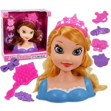 Princess Styling Head BiBi Doll Hair Dressing Accessory Baby Girls Birthday Toy