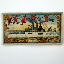Antique Sewing Needle Advertising Case: The Army & Navy Needle Book 