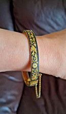 Vintage Damascene Bangle with