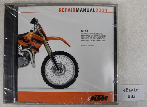 Ktm repair manual - b3), cd