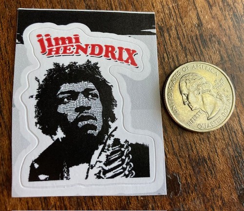 Jimi hendrix sticker 60s - hendrix,