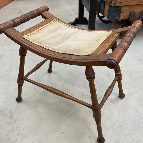 Antique victorian caved saddle - victorian,