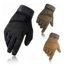 Leather motorbike gloves - leather,
