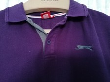 Slazenger Mens Designer purple T-shirt Size M, Mens Sports T-shirt Size M