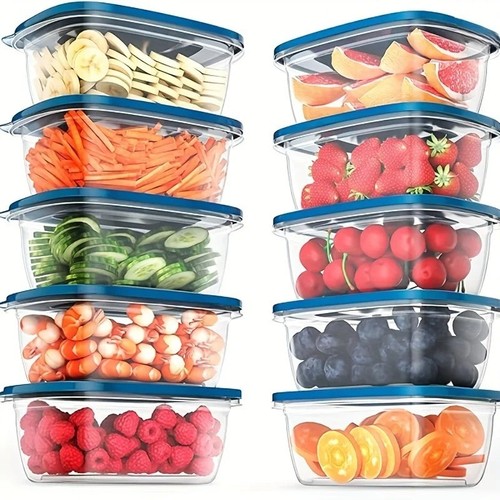 Pack plastic food storage - 6,