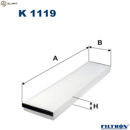 Filter cabin air 1119 - cabin,