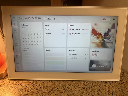 Digital calendar wall - calendar, 15.6"