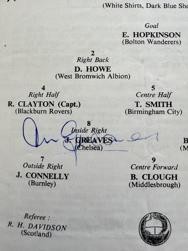 Jimmy greaves signed 1959 - jimmy,