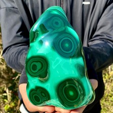 2.34LB Natural luster peacock rock cluster rough mineral sample