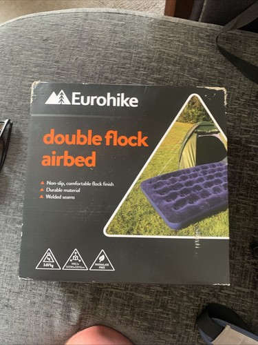 Double flocked camping airbed - double,