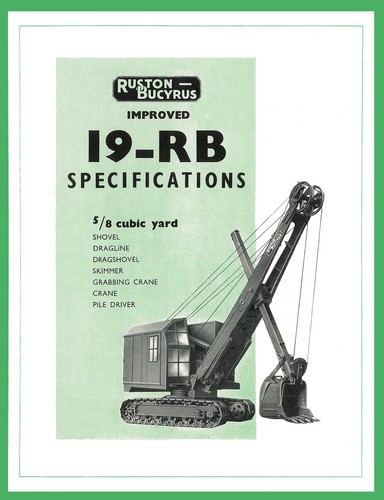 Ruston bucyrus 19rb - bucyrus, shovel