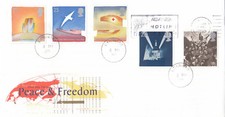 WWII Peace & Freedom GB FDC Gala Bingo slogan Birmingham 1995 (04600)
