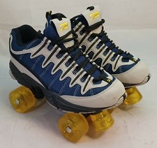 RAGE 4X4 QUAD Roller Skates Sneaker Unisex Blu/Gry, Men sz. 6 / Women's 8   -Q1