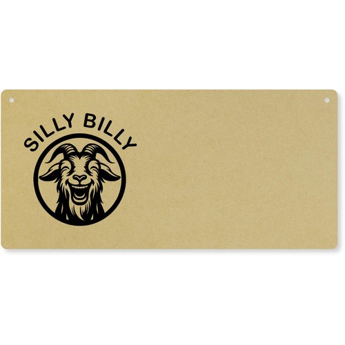 Silly billy goat - goat', door