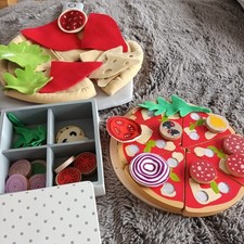 Kids 30 PCs Wooden Pizza Toy