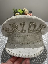 Women Bride Sequin Faux Pearl