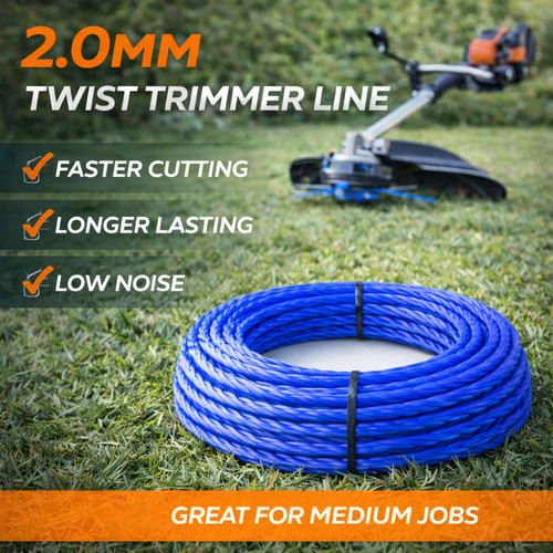 Heavy duty twist strimmer line - strimmer,