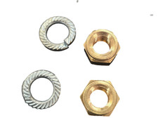 2x Brass Exhaust Manifold Nuts