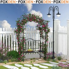 Garden Metal Arch Bench