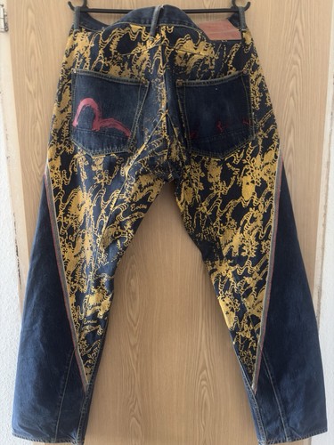 Evisu vintage jeans - back, print